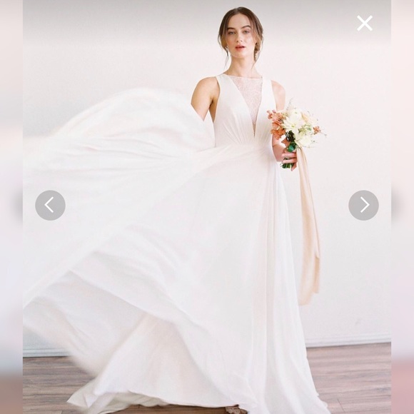 Jenny Yoo Fallon Wedding Gown Size 0 NWOT - Picture 6 of 10